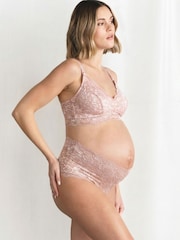 Seraphine Blush Pink Lace Maternity and Nursing Bra - Image 3 of 5