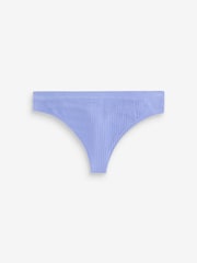 Victoria's Secret Pink/Blue/Orange Thong 4 Pack Logo Knickers - Image 3 of 8