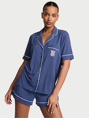 Victoria's Secret Ink Blue Modal Short Pyjamas Set - Image 1 of 2
