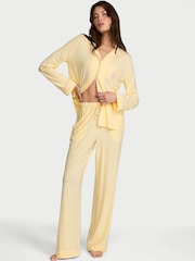 Victoria's Secret Sunny Honey Yellow Modal Long Pyjamas Set - Image 2 of 3