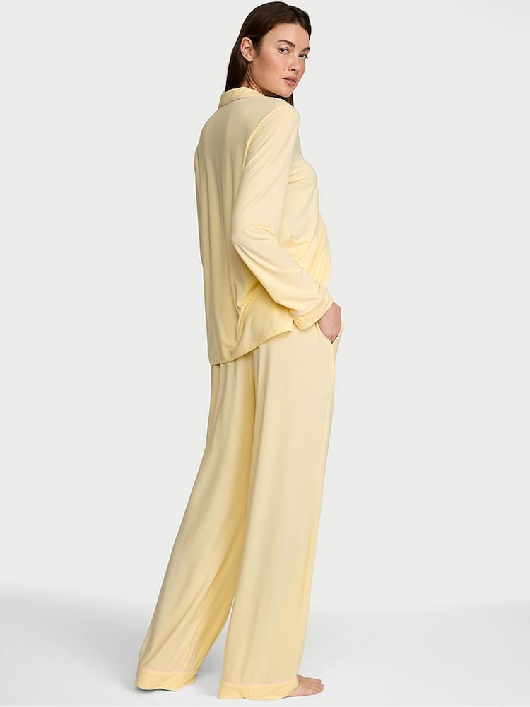 Victoria's Secret Sunny Honey Yellow Modal Long Pyjamas Set - Image 3 of 3