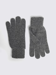 MOSS Grey Charcoal Cashmere Blend Gloves - Image 1 of 3
