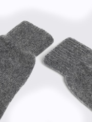 MOSS Grey Charcoal Cashmere Blend Gloves - Image 2 of 3