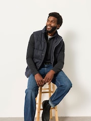 FatFace Rye Charcoal Grey Half Neck Knitted Jumper - Image 5 of 6
