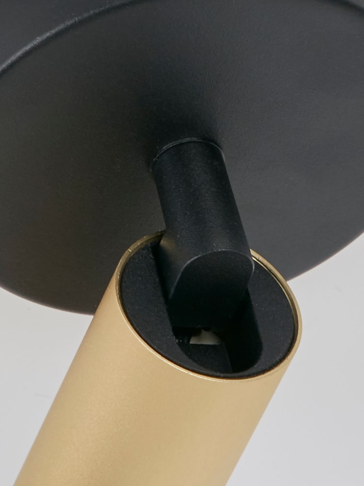 Searchlight Gold and Black Saria Mini Spotlight GU10 - Image 2 of 4 Searchlight Gold and Black Saria Mini Spotlight GU10 - Image 2 of 4
