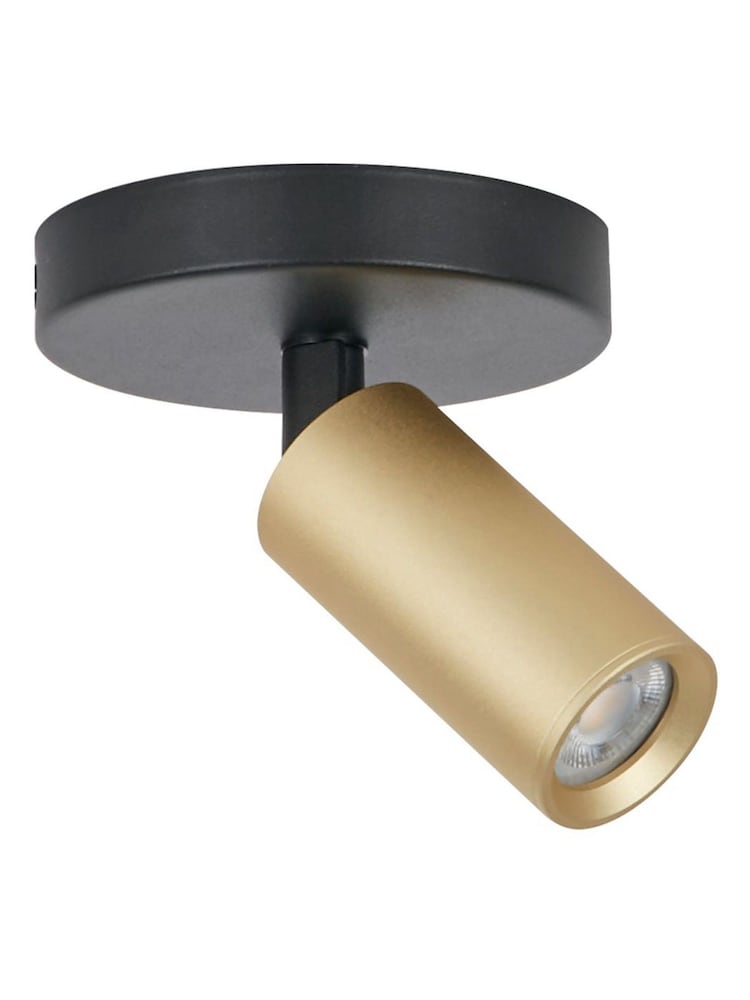 Searchlight Gold and Black Saria Mini Spotlight GU10 - Image 4 of 4 Searchlight Gold and Black Saria Mini Spotlight GU10 - Image 4 of 4