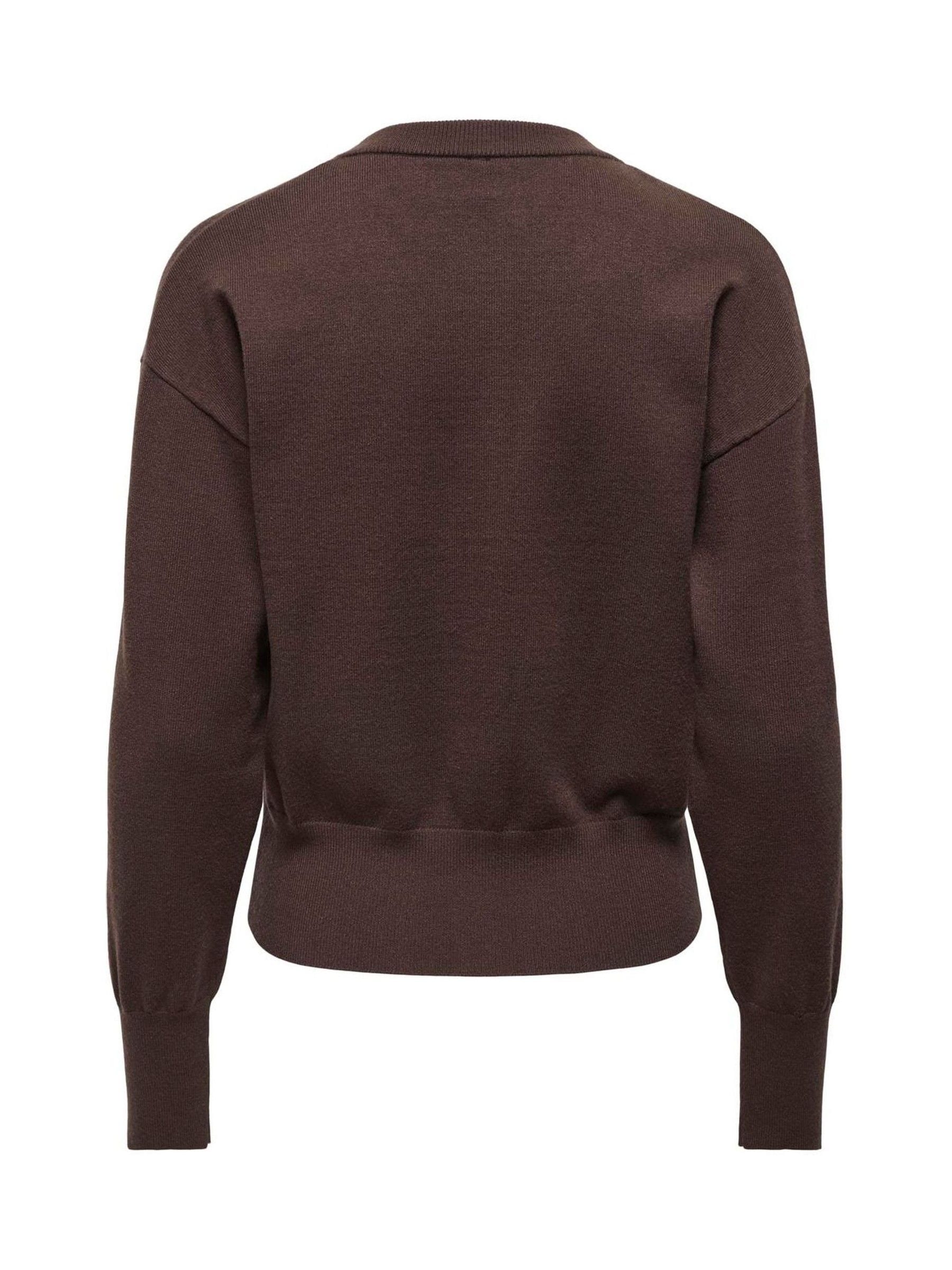 Buy ONLY Brown Button Through Round Neck Cardigan from Next USA