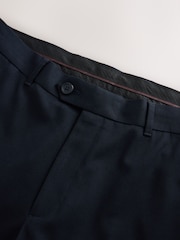 כחול כהה - גזרה רגילה - Stretch Smart Twill Trousers - תמונה 7 מתוך 8