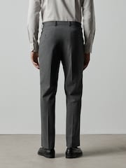 Charcoal Grey Regular Fit Elasticated Waist Motionflex Stretch Smart Trousers - Image 2 of 11
