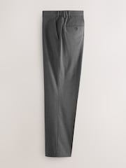Charcoal Grey Regular Fit Elasticated Waist Motionflex Stretch Smart Trousers - Image 6 of 11