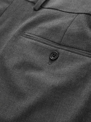 Charcoal Grey Regular Fit Elasticated Waist Motionflex Stretch Smart Trousers - Image 8 of 11