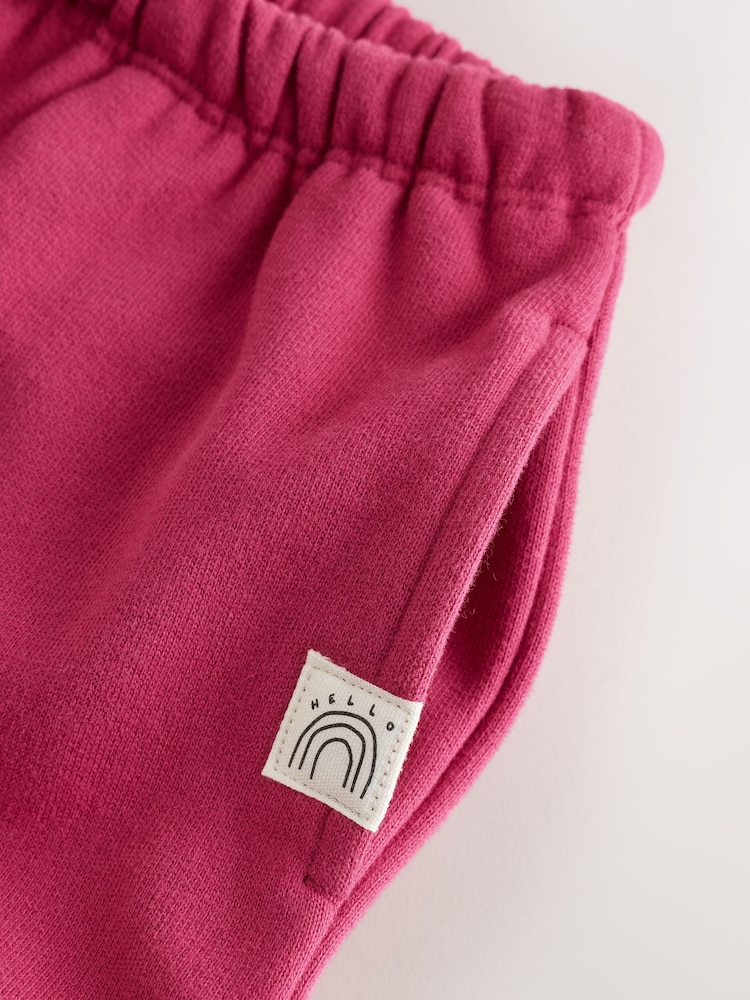 Berry Pink Wide Leg Sweat Joggers (3mths-7yrs) - Image 9 of 9 Berry Pink Wide Leg Sweat Joggers (3mths-7yrs) - Image 9 of 9