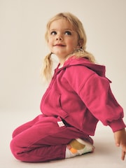 Berry Pink Cuffed Sweat Joggers (3mths-7yrs) - Image 2 of 7