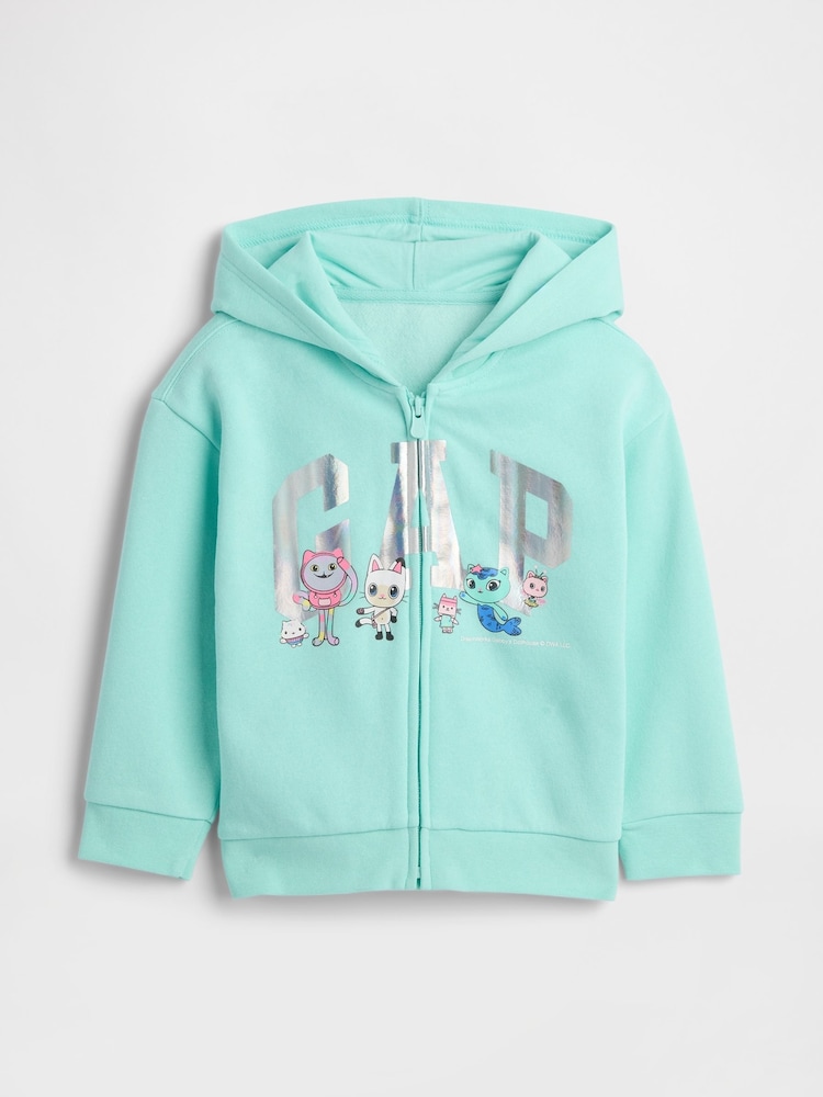 Gap Green Gabby's Dollhouse Logo Zip Hoodie (0-24mths) - Image 1 of 3