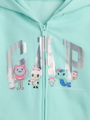 Gap Green Gabby's Dollhouse Logo Zip Hoodie (0-24mths) - Image 3 of 3
