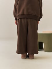 Chocolate Brown Wide Leg Sweat Joggers (3mths-7yrs) - Image 3 of 8