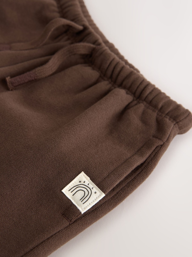 Chocolate Brown Wide Leg Sweat Joggers (3mths-7yrs) - Image 8 of 8 Chocolate Brown Wide Leg Sweat Joggers (3mths-7yrs) - Image 8 of 8