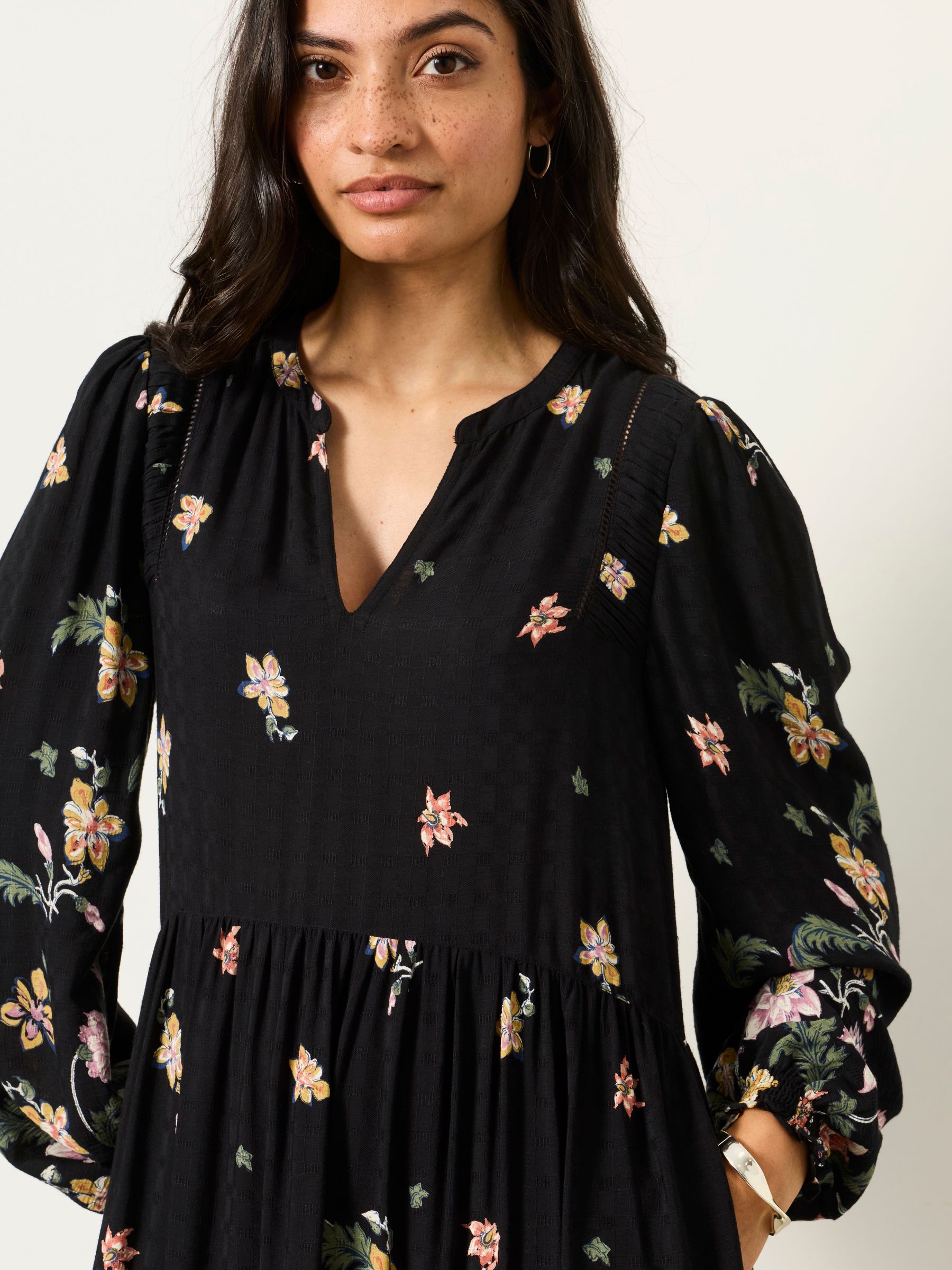 Buy FatFace Lara Black Furnishing Floral Dress from Next USA