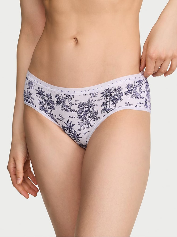 Victoria's Secret White Jungle Hipster Knickers - Image 1 of 2