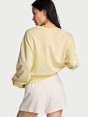 Victoria's Secret Lemonade Yellow Terry Cropped Crewneck Sweatshirt - Image 2 of 2