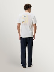 Les Deux Ivory Café Graphic Print T-Shirt - Image 3 of 7