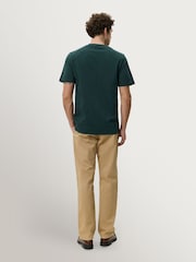 Les Deux Pine Green Italian Graphic Print T-Shirt - Image 3 of 7