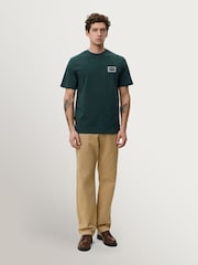 Les Deux Pine Green Italian Graphic Print T-Shirt - Image 5 of 7