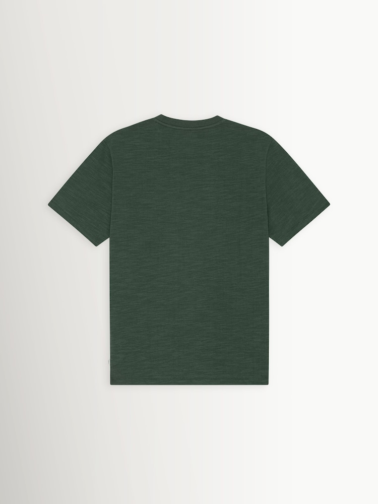 Les Deux Pine Green Italian Graphic Print T-Shirt - Image 7 of 7