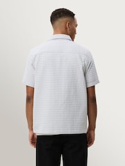 Les Deux Natural Check Seersucker Short Sleeve Shirt - Image 2 of 7