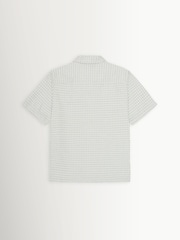 Les Deux Natural Check Seersucker Short Sleeve Shirt - Image 7 of 7