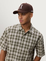 Les Deux Brown Shadowcheck Short Sleeve Shirt - Image 3 of 6