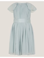 Monsoon Green Ava Cape Sleeve Chiffon Bridesmaid Dress - Image 1 of 3
