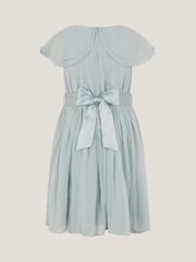 Monsoon Green Ava Cape Sleeve Chiffon Bridesmaid Dress - Image 2 of 3