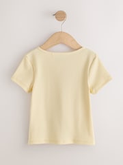 Yellow Short Sleeve Ribbed Cardigan (3-16yrs) - Image 6 of 8