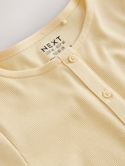 Yellow Short Sleeve Ribbed Cardigan (3-16yrs) - Image 7 of 8