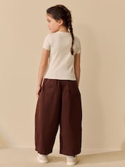 Oatmeal Short Sleeve Ribbed Cardigan (3-16yrs) - Image 3 of 7