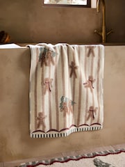 Natural Christmas Gingerbread Towel - Image 1 of 2
