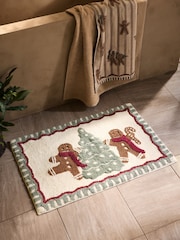 Natural Christmas Gingerbread Bath Mat - Image 1 of 4