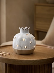 Natural Pomegranate Shape Ceramic Tea Light Holder - Image 3 of 5