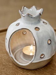 Natural Pomegranate Shape Ceramic Tea Light Holder - Image 4 of 5