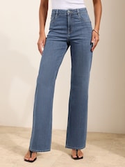 Friends Like These Mid Wash Everyday Wide Leg Jeans - Image 2 of 4
