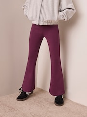 Berry Pink Foldover Supersoft Kickflare Leggings (3-16yrs) - Image 1 of 9