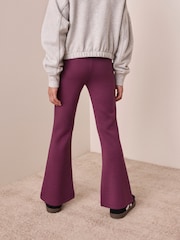 Berry Pink Foldover Supersoft Kickflare Leggings (3-16yrs) - Image 3 of 9