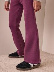 Berry Pink Foldover Supersoft Kickflare Leggings (3-16yrs) - Image 5 of 9