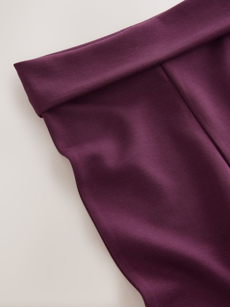 Berry Pink Foldover Supersoft Kickflare Leggings (3-16yrs) - Image 9 of 9