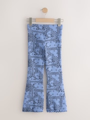 Blue Scarf Print - Κολάν Rib Flare ( 3 - 16 ετών) - Εικόνα 6 από 8