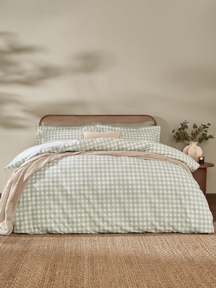 Set cu husă pentru pilotă și față de pernă din bumbac cu carouri Yard Barton - Imaginea 1 din 3