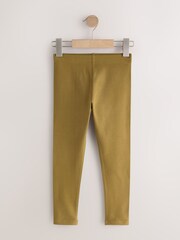 Brown/Khaki/Berry Leggings 5 Pack (3-16yrs) - Image 3 of 9