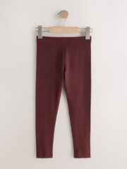 Brown/Khaki/Berry Leggings 5 Pack (3-16yrs) - Image 6 of 9