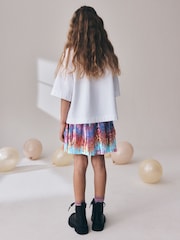 Pink/Blue Ombre Pull On Sequin Skirt (3-16yrs) - Image 4 of 8